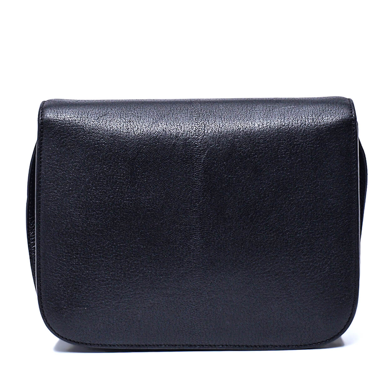 Celine - Black Grained Leather Classic Box Teen Flap Bag